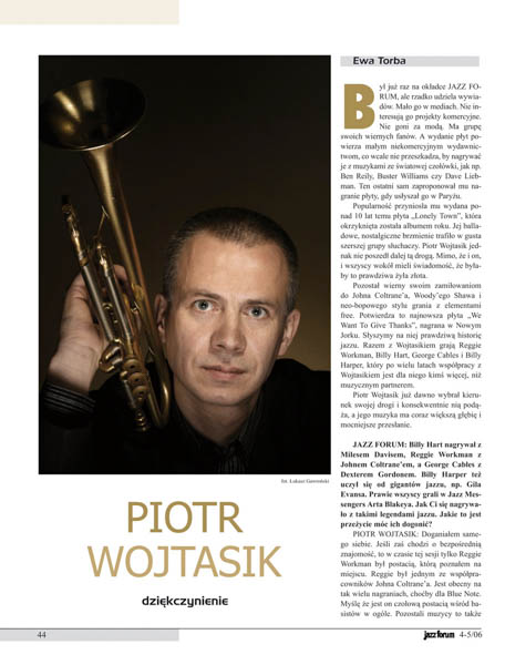 Jazz Forum Piotr Wojtasik